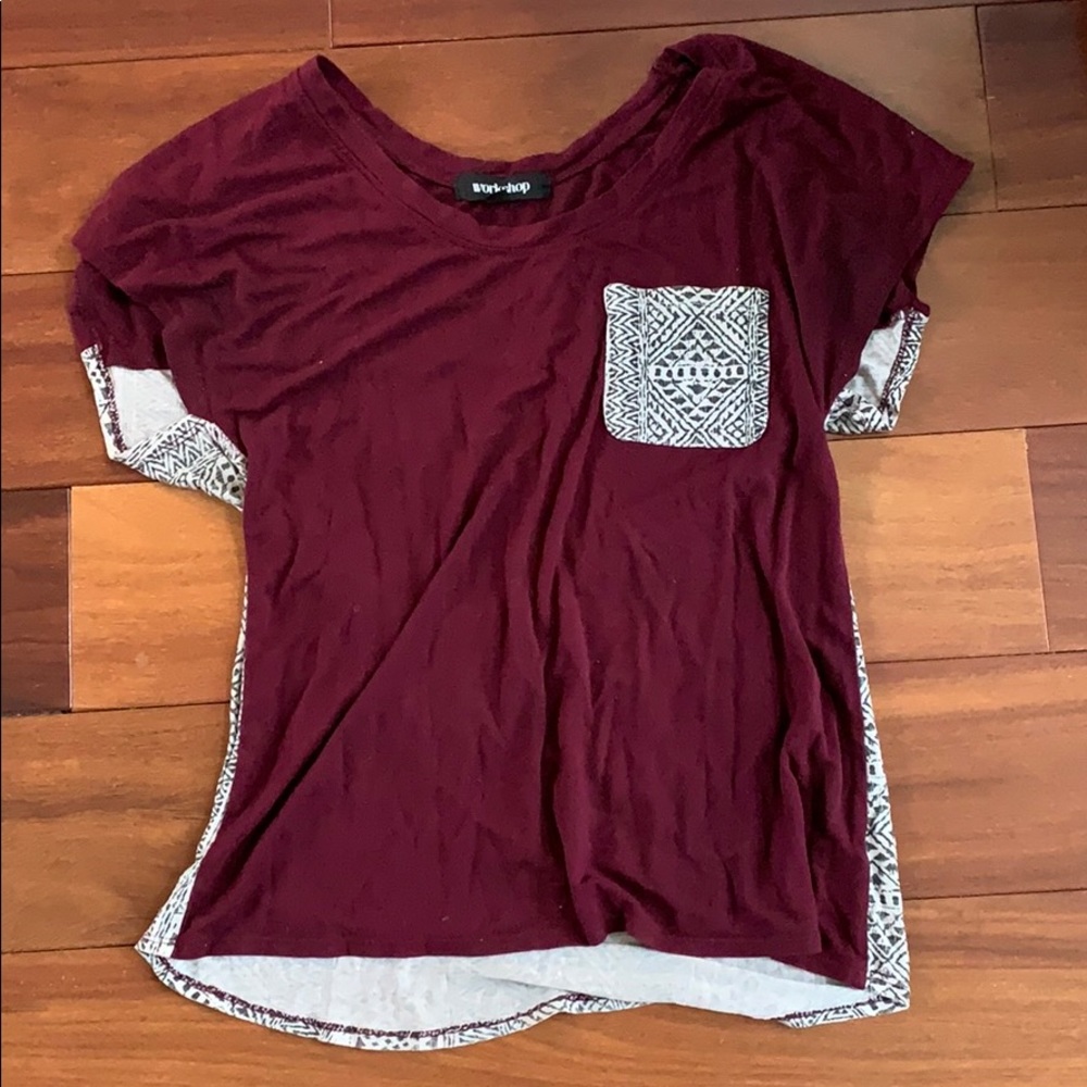 Maroon tee